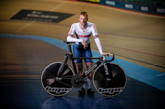 - Picture by James Cheadle/HopeTech/Lotus/BritishCycling via SWpix.com - Cycling 30/10/2019 - The GBCT Great Britain Cycling Team Track Bike for Tokyo 2020 developed by Hope Tech and Lotus - Ed Clancy